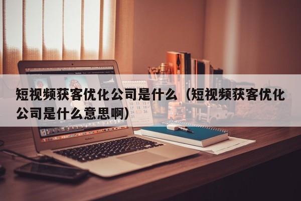 短视频获客优化公司是什么（短视频获客优化公司是什么意思啊）